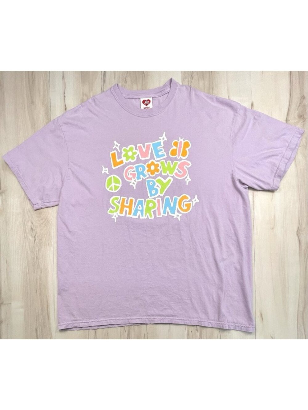 SOMETHING BIGGER by Spencer Barbosa Adult XXLARGE Love Grows By Sharing T-SHIRT